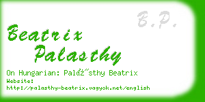 beatrix palasthy business card